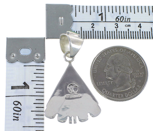 Silver Turquoise Southwest Pendant AX48954